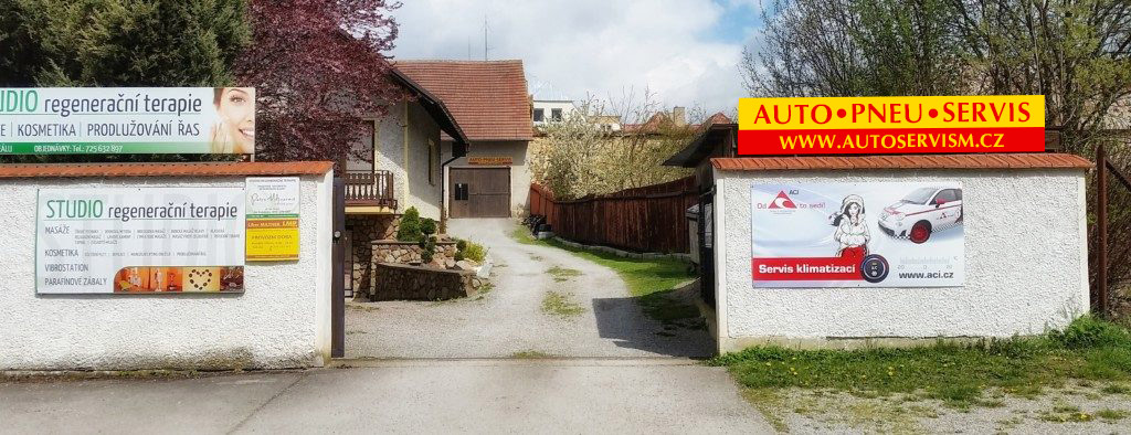 Areál autoservisu Libor Milltner v Unhošti